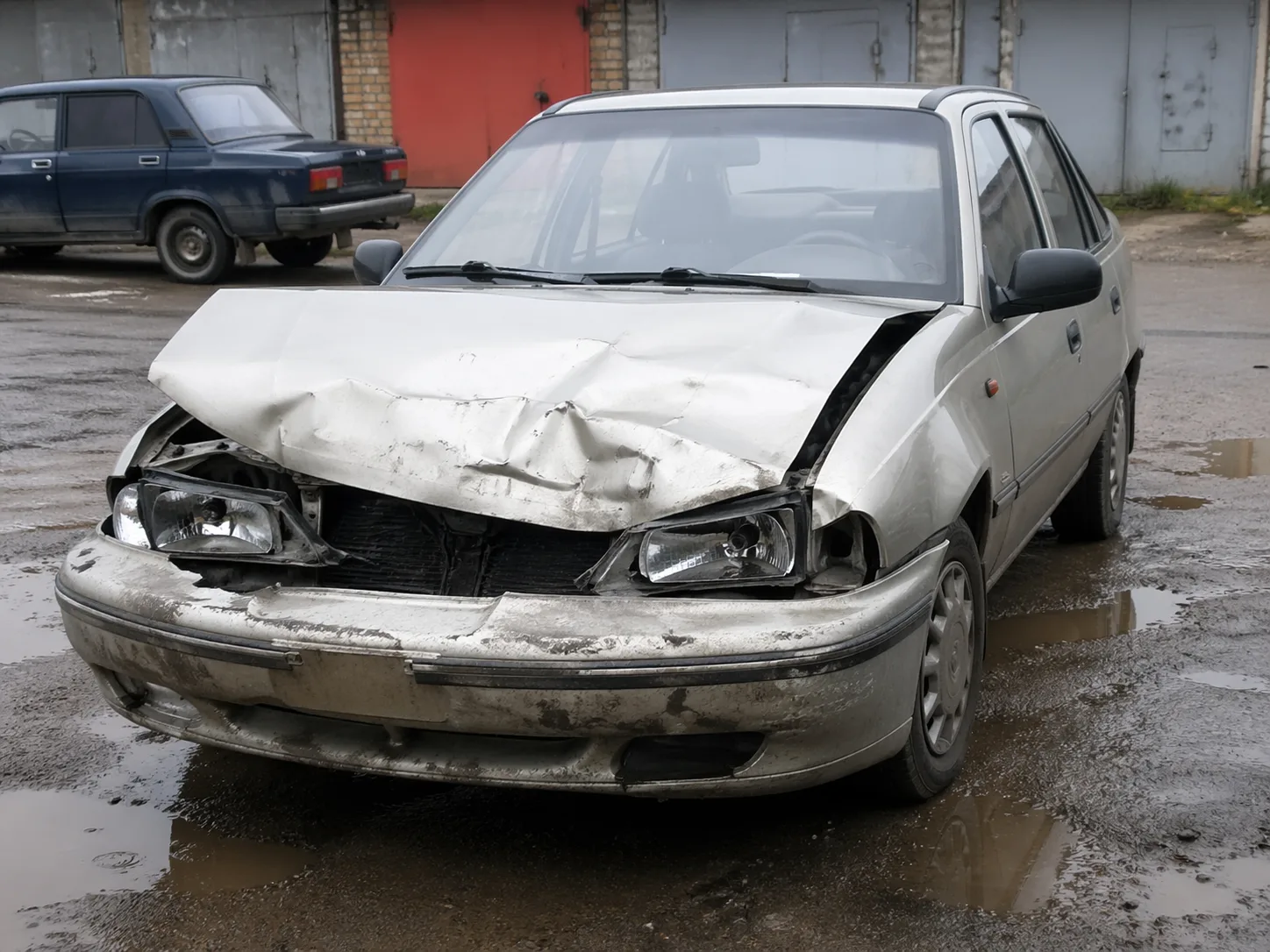 Daewoo Nexia - пример выкупленного авто после ДТП