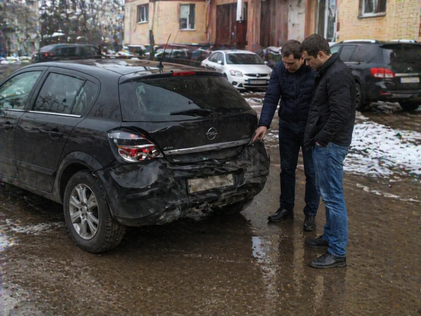 Opel Astra - пример выкупленного авто после ДТП