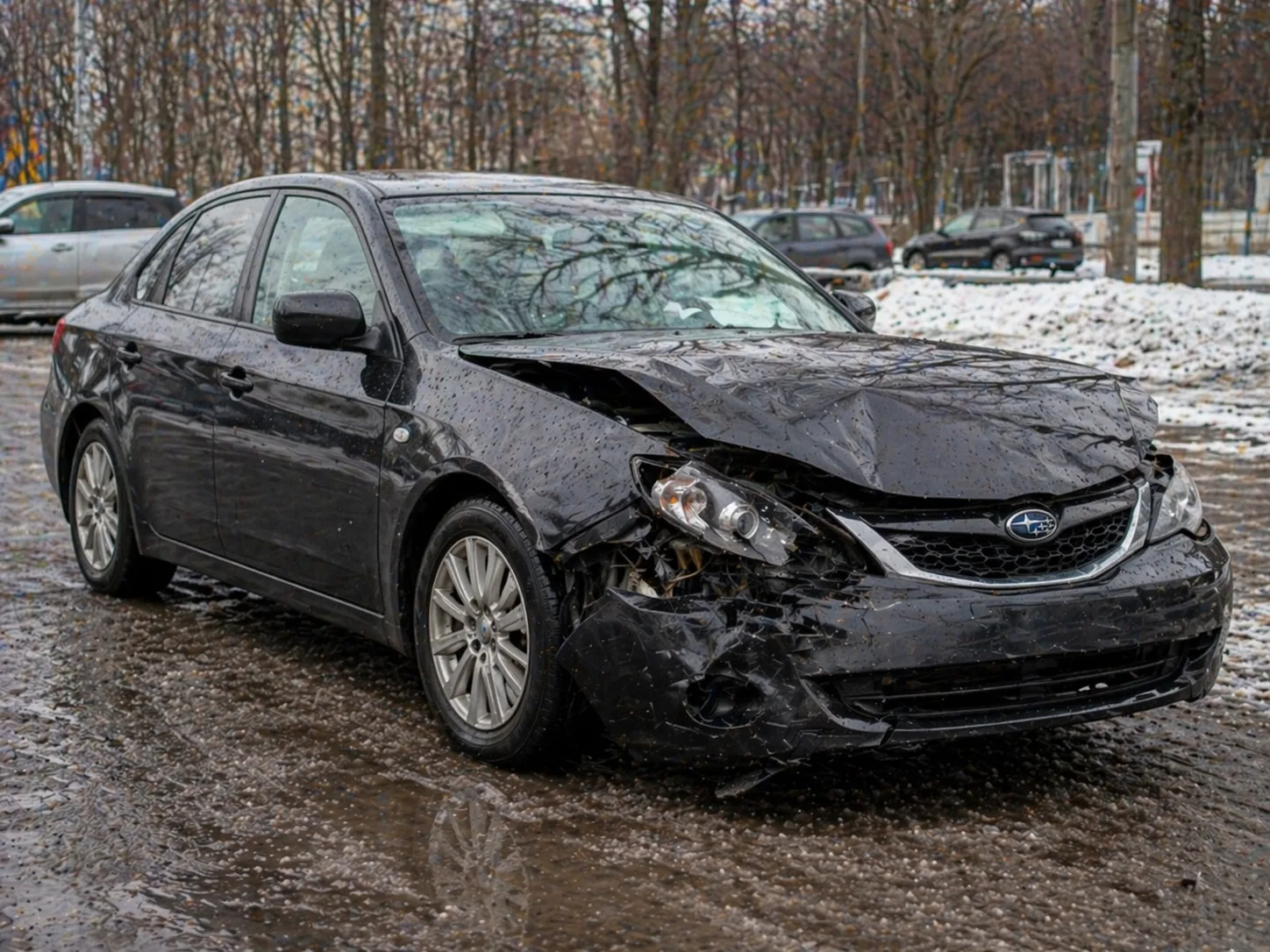 Subaru Impreza - пример выкупленного битого автомобиля